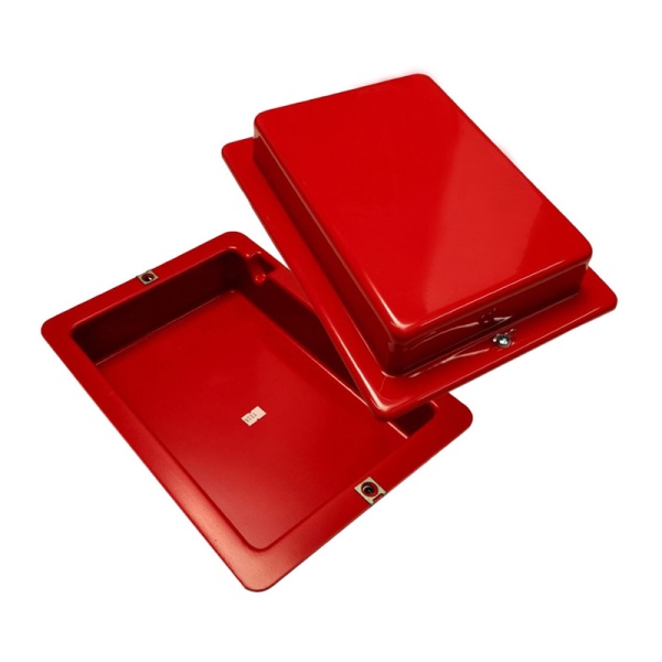 Racetech Lay Flat Battery Box Red